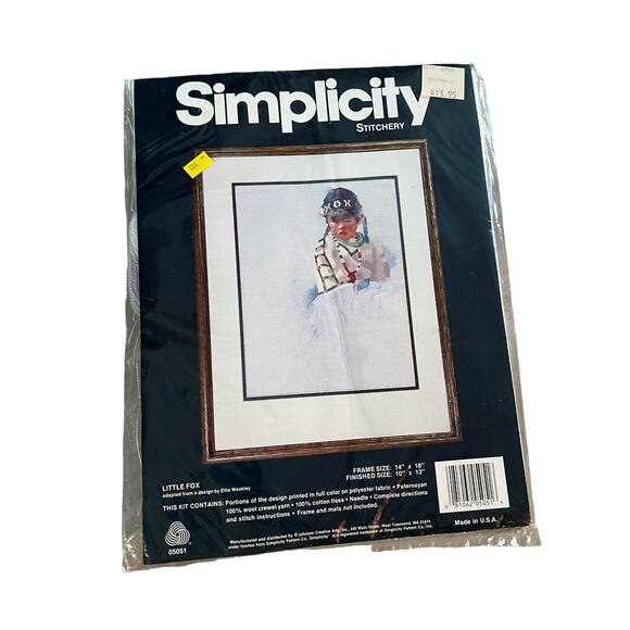 Simplicity Stitchery Little Fox 05051 Stitch Kit - Picture 2 of 3